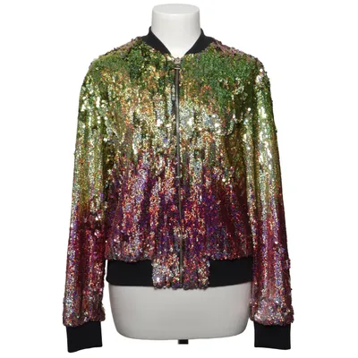 Bomberjacka (Grön, Lila, Flerfärgad) från Topshop Bomull, Elastan, Polyester
