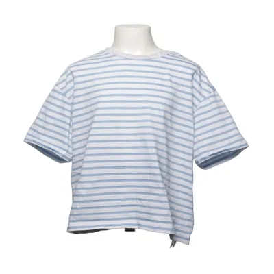 T-shirt (White, Blue) from LC Waikiki Cotton, Polyester