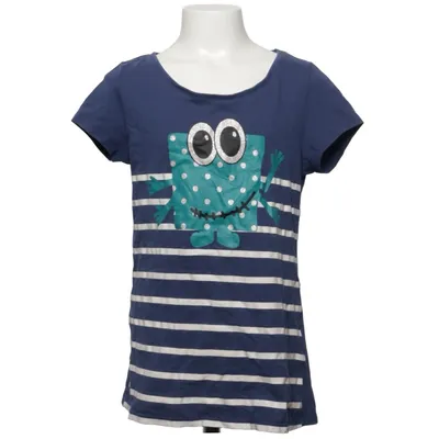 T-shirt (Blauw, Wit) van Crash One Katoen, Elastaan