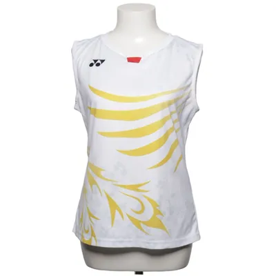 Sports tank top (White, Yellow) from Yonex Polyester, Polyurethane