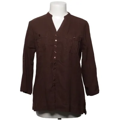 Blouse (Brown) from Wico Linen, Viscose