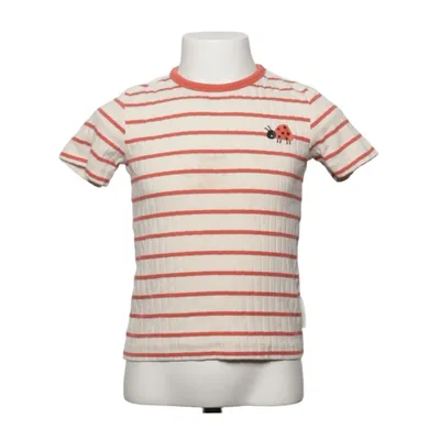 T-shirt (White, Red) from Minories Cotton, Elastane