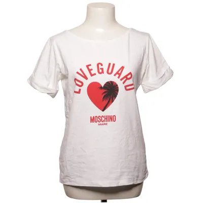 T-shirt (Wit, Rood) van Moschino Swim Katoen, Elastaan
