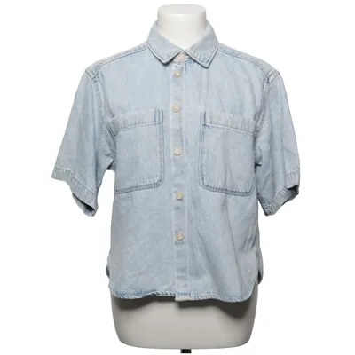 Chemise à manches courtes (Bleu) de Lindex Coton