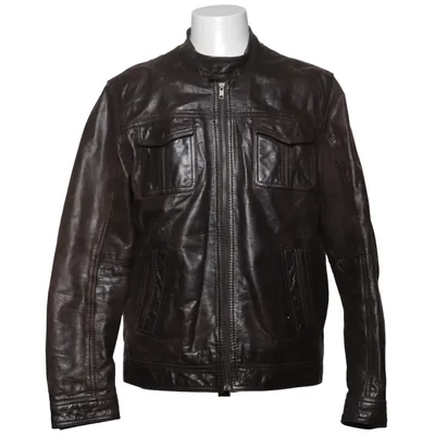 Läderjacka (Brun) från Avant Premiere Bomull, Skinn, Polyester