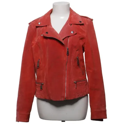 Bikerjacke (Rot) von Vero Moda Leder, Polyester