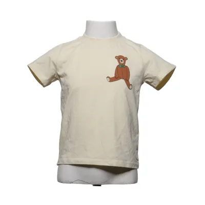 T-shirt (Beige) från Mini Rodini Elastan, Ekologisk bomull