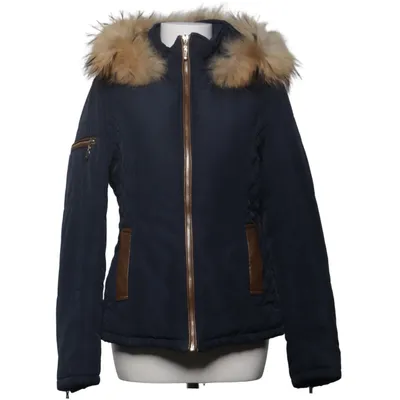 Winterjas (Blauw) van Attentif Polyester, Polyurethaan, Viscose