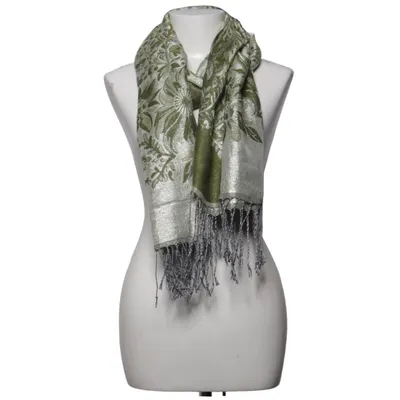Halsduk (Grön, Beige) från Pashmina Silke