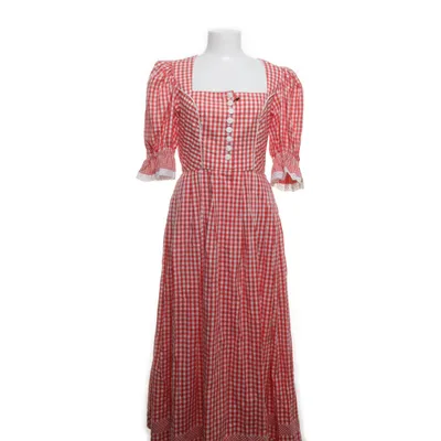 Robe longue (Rouge, Blanc) de Gerdi Westermeyr Coton, Cachemire, Lin, Mohair, Polyester, Soie