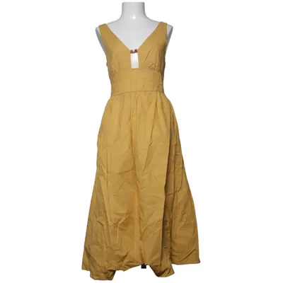 Robe longue (Jaune) de Cider Coton, Lin, Polyester