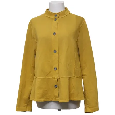 Cardigan (Jaune) de Ischiko Coton, Élasthane
