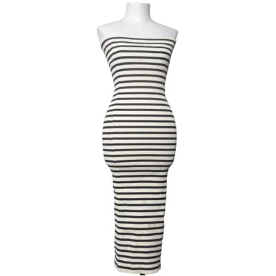 Maxikjole (Sort, Beige) fra Zara Polyamid, Viscose