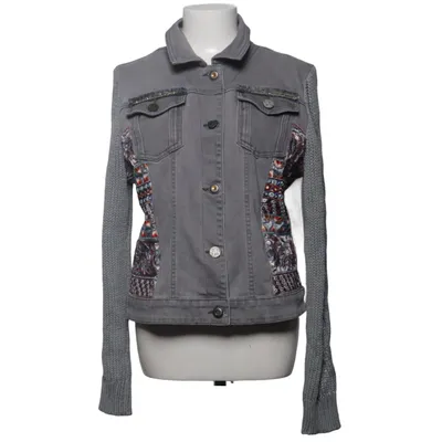Veste en jean (Gris, Multicolore) de Desigual Coton, Élasthane, Polyester