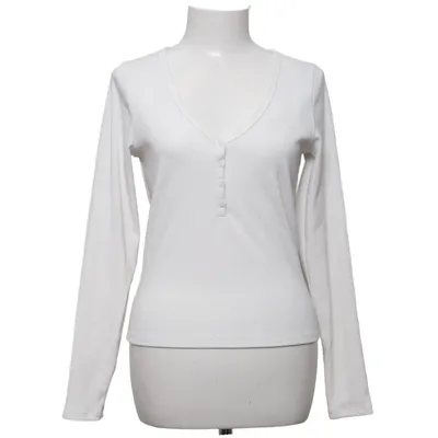 Henley T-shirt (Hvid) fra Hollister