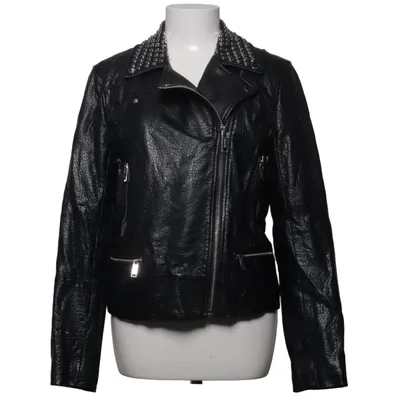 Bikerjack (Zwart) van Michael Kors Polyurethaan, Viscose