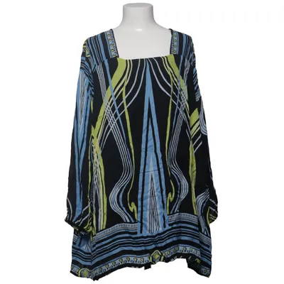 Blouse (Noir, Bleu, Jaune) de Selection by Ulla Popken Élasthane, Viscose