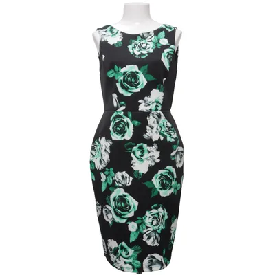 Dress (Black, Green, White) from Dorothy Perkins Elastane, Polyester