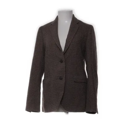 Blazer (Brun, Beige) fra Uniqlo Polyester, Uld