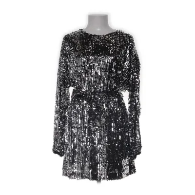 Cocktailklänning (Silverfärgad, Svart) från Zara Polyester