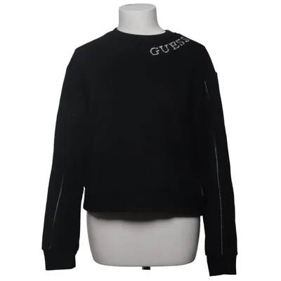 Collegetröja (Svart) från Guess Bomull, Polyester, Viskos