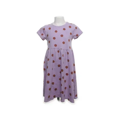 Klänning (Lila, Brun) från Topolino Elastan, Ekologisk bomull