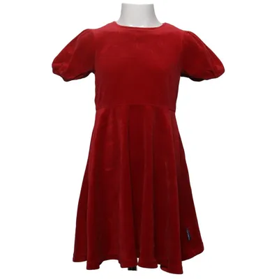 Kleid (Rot) von Polarn O. Pyret Bio-Baumwolle, Recyceltes Polyester