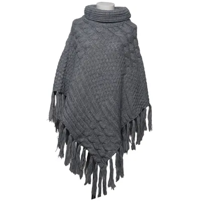 Poncho (Grå) fra Tu Akryl, Polyester