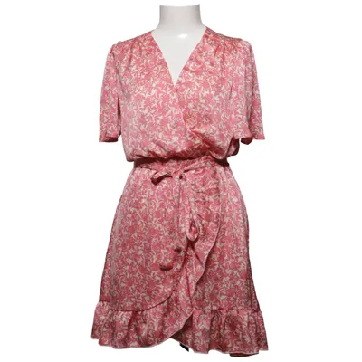 Robe portefeuille (Rose, Blanc) de Retro & Icone Polyester, Viscose
