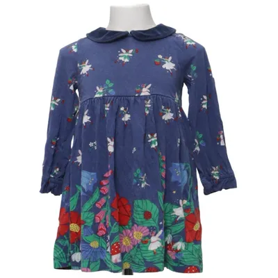 Dress (Blue, Multicolored) from Mini Boden Cotton, Modal