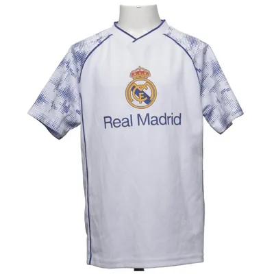 Fodboldtrøje (Hvid, Blå, Flerfarvet) fra Real Madrid Polyester
