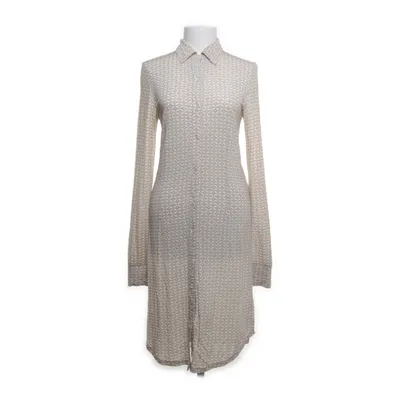 Shirt dress (Beige, White) from Alpha Massimo Rebecchi