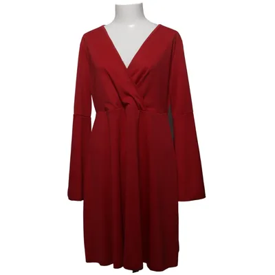 Wrap dress (Red) from Shein Curve Polyester