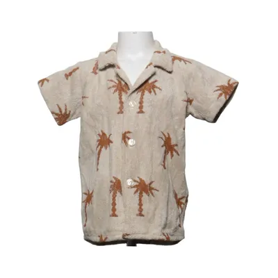 Short sleeve shirt (Beige, Brown) from Oas Cotton