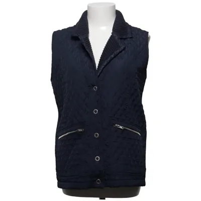 Gilet d'extérieur (Bleu) de Long Island Acrylique, Coton