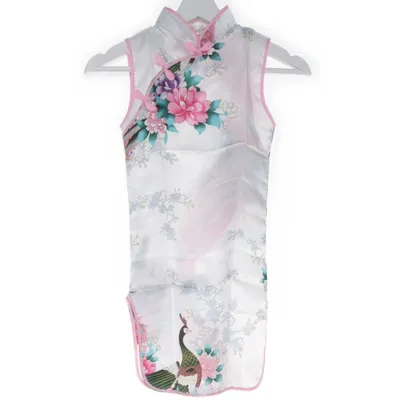 Cheongsam (Wit, Roze)
