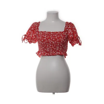 Crop top (Rood, Wit, Meerkleurig) van Glamaker Elastaan, Polyester