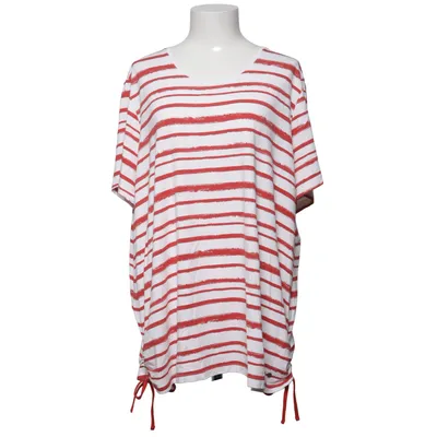 T-shirt (Röd, Vit) från Gina Laura Elastan, Viskos