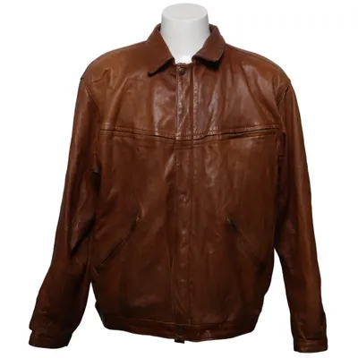 Leather jacket (Brown) from Masens Skinnindustri Leather