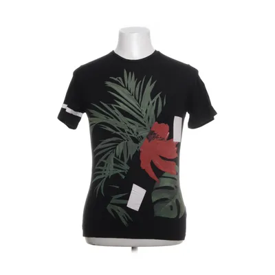 T-shirt (Zwart) van Zara Man Katoen, Modal