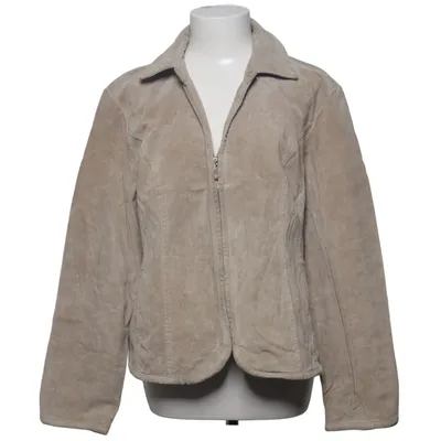Leather jacket (Beige) from Live a Little Leather, Polyester