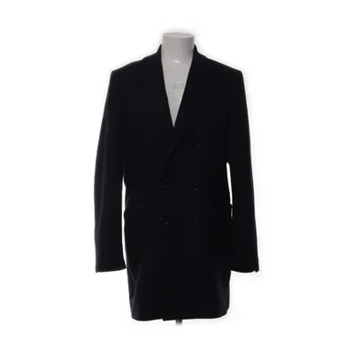 Coat (Blue) from Daniele Alessandrini Acetate, Polyester, Wool