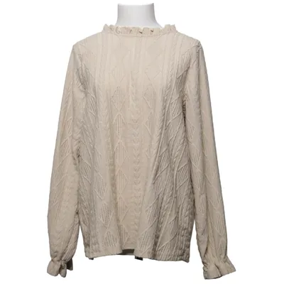 Trui (Beige) van Zizzi Elastaan, Polyester