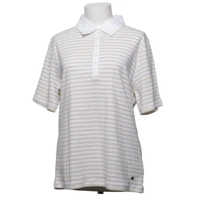 Poloshirt (Beige, Wit) van Christa Probst Katoen