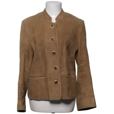 Läderjacka (Brun) från H. Moser Acetat, Viskos, Skinn