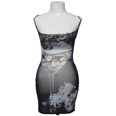 Jurk (Zwart, Meerkleurig) van PrettyLittleThing Elastaan, Polyester