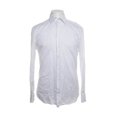 Shirt (White, Blue) from Suitsupply Cotton