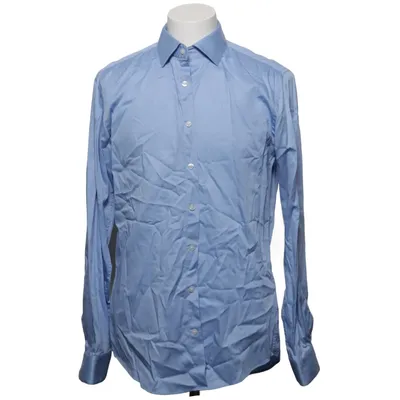 Shirt (Blue) from Dressmann Cotton, Elastane