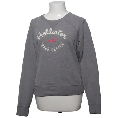 Collegetröja (Grå, Lila) från Hollister Bomull, Polyester