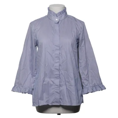 Blouse (Blue, White) from The Shirt Factory Cotton